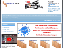 Tablet Screenshot of cabinetdoors.com